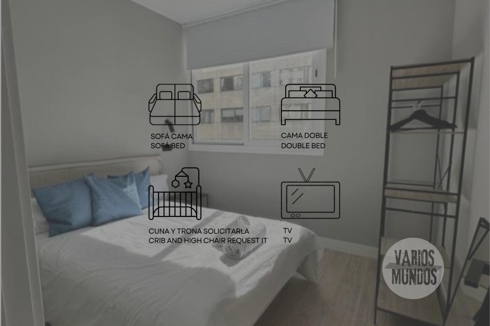 Central Apt De 2Hab Para 5Pax En Calle Silva E2 Madri Exterior foto